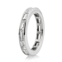 3.20ct Baguette Cut Diamond Eternity Band in Platinum