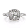 1.79ct Antique Cushion Brilliant Diamond Engagement Ring