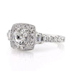 1.79ct Antique Cushion Brilliant Diamond Engagement Ring