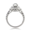 1.79ct Antique Cushion Brilliant Diamond Engagement Ring
