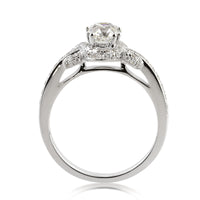 1.34ct Antique Cushion Brilliant Diamond Engagement Ring