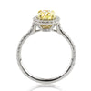 2.64ct Fancy Yellow Oval Cut Diamond Engagement Anniversary Band