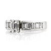 2.14ct Emerald Cut Diamond Engagement Ring