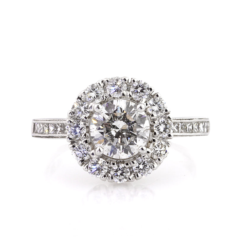 2.21ct Round Brilliant Cut Diamond Engagement Ring