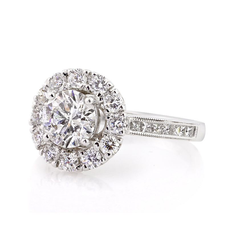 2.21ct Round Brilliant Cut Diamond Engagement Ring