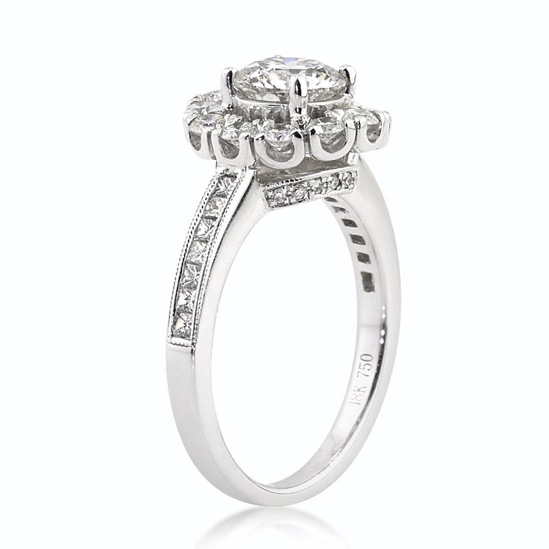 2.21ct Round Brilliant Cut Diamond Engagement Ring