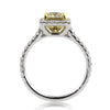 1.86ct Fancy Light Brown Yellow Princess Cut Diamond Engagement Ring