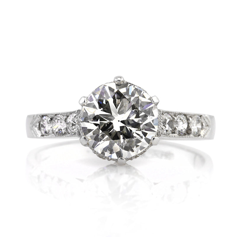 2.70ct Round Brilliant Cut Diamond Engagement Ring