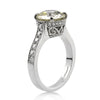 3.53ct Antique European Round Cut Diamond Engagement Ring