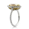 3.01ct Fancy Yellow Marquise Cut Diamond Engagement Ring