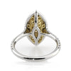 3.01ct Fancy Yellow Marquise Cut Diamond Engagement Ring