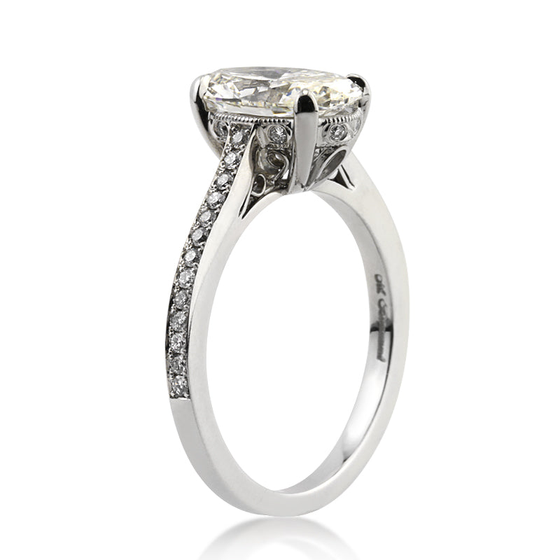 2.35ct Oval Cut Diamond Engagement Ring
