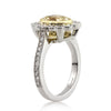3.09ct Fancy Yellow Oval Cut Diamond Engagement Ring