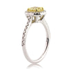 1.40ct Fancy Yellow Radiant Cut Diamond Engagement Ring