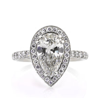 3.20ct Pear Shape Diamond Engagement Ring
