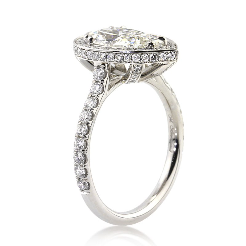 3.20ct Pear Shape Diamond Engagement Ring