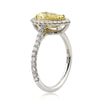 1.76ct Fancy Intense Yellow Pear Shaped Diamond Engagement Ring