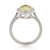 2.50ct Fancy Yellow Pear Shaped Diamond Engagement Ring