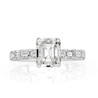 2.70ct Emerald Cut Diamond Engagement Ring