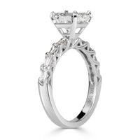 2.70ct Emerald Cut Diamond Engagement Ring