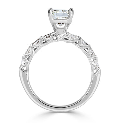 2.70ct Emerald Cut Diamond Engagement Ring
