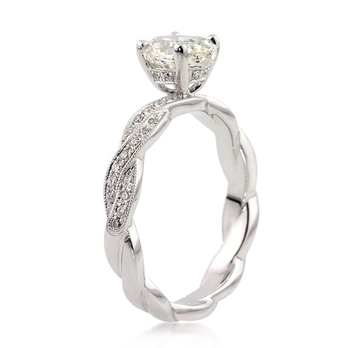 1.62ct Oval Cut Diamond Engagement Ring