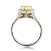 2.52ct Fancy Yellow Pear Shape Diamond Engagement Ring