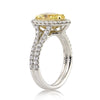 2.45ct Fancy Intense Yellow Pear Shaped Diamond Engagement Ring