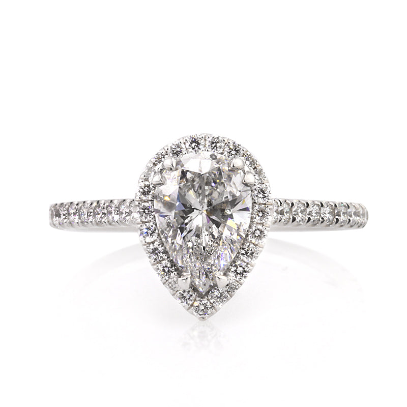 1.97ct Pear Shape Diamond Engagement Ring