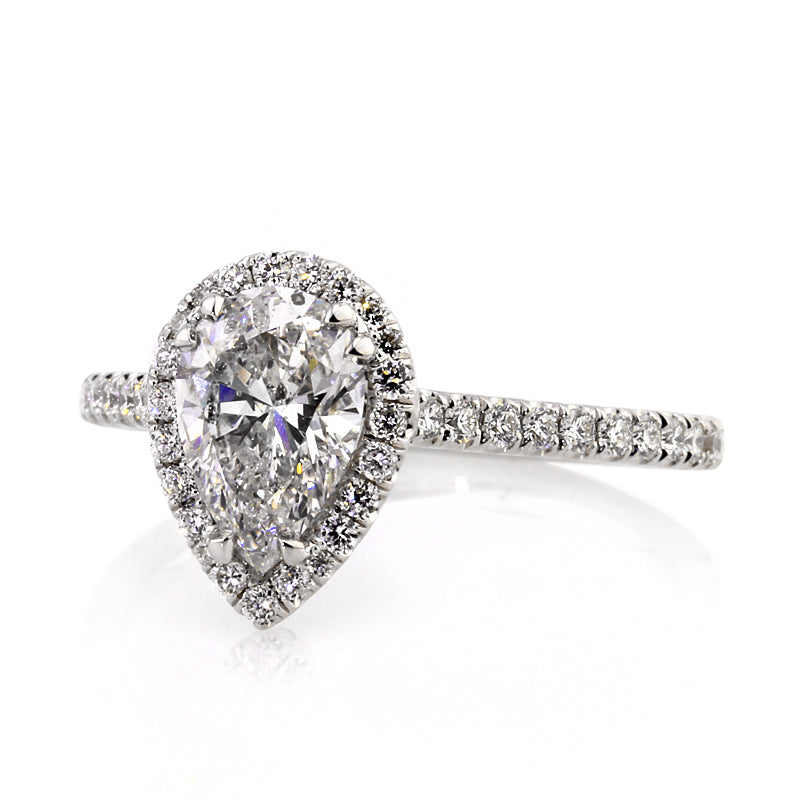 1.97ct Pear Shape Diamond Engagement Ring