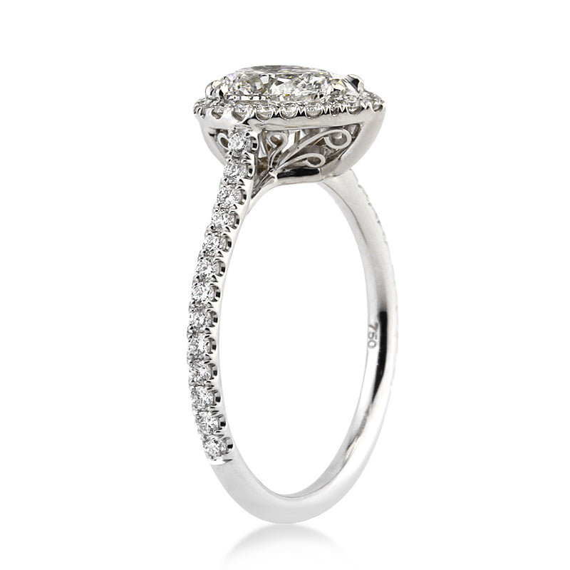 1.97ct Pear Shape Diamond Engagement Ring