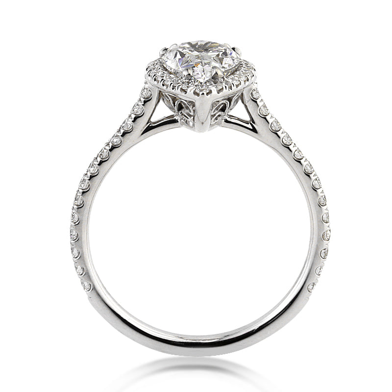 1.97ct Pear Shape Diamond Engagement Ring