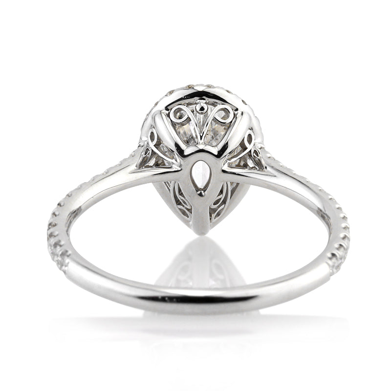 1.97ct Pear Shape Diamond Engagement Ring