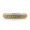 2.00ct Fancy Yellow Round Brilliant Cut Diamond Eternity Band