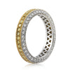 2.00ct Fancy Yellow Round Brilliant Cut Diamond Eternity Band
