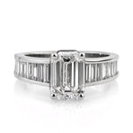 4.31ct Emerald Cut Diamond Engagement Ring