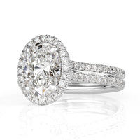 3.11ct Oval Cut Diamond Engagement Ring