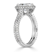 3.11ct Oval Cut Diamond Engagement Ring