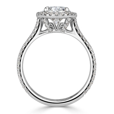 3.11ct Oval Cut Diamond Engagement Ring