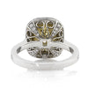 5.10ct Fancy Yellow Cushion Cut Diamond Engagement Ring