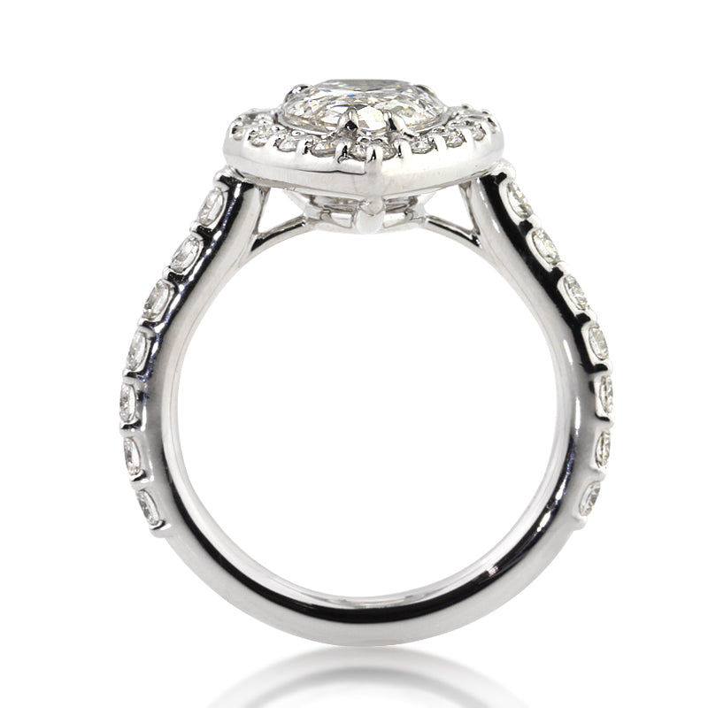 3.27ct Pear Shaped Diamond Engagement Ring