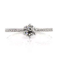 1.07ct Antique European Round Cut Diamond Engagement Ring