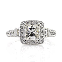 2.38ct Princess Cut Diamond Engagement Ring