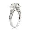 2.38ct Princess Cut Diamond Engagement Ring
