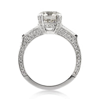 3.30ct Round Brilliant Cut Diamond Engagement Ring