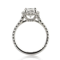 3.13ct Radiant Cut Diamond Engagement Ring