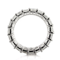 7.25ct Radiant Cut Diamond Eternity Band in 18k White Gold