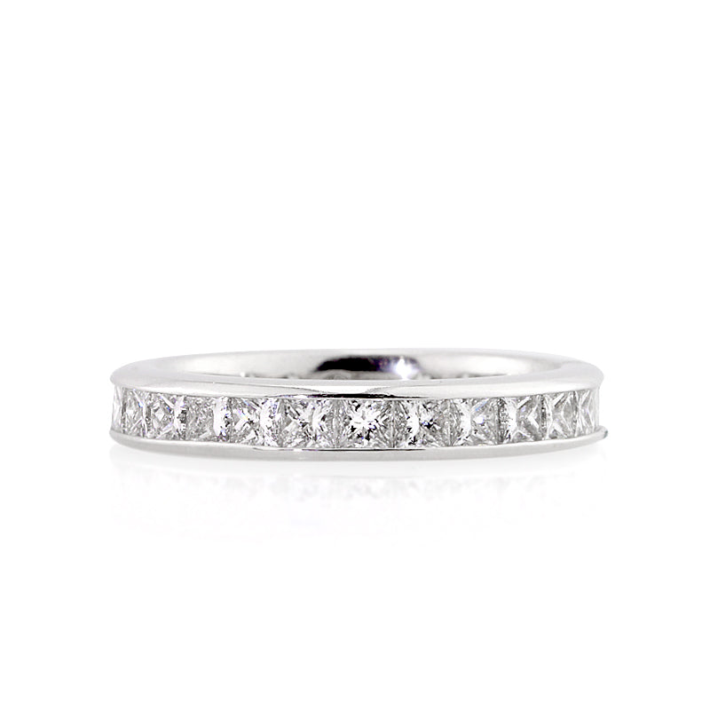 2.00ct Princess Cut Diamond Eternity Band in 18k White Gold