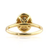 1.75ct Fancy Yellow Oval Cut Diamond Engagement Ring