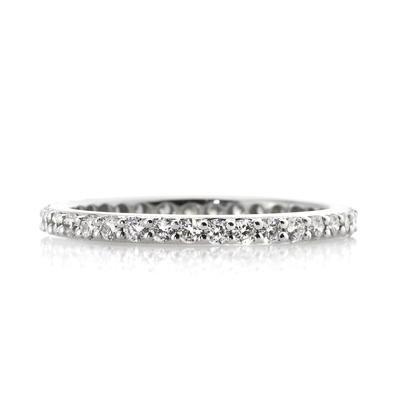1.00ct Round Brilliant Cut Diamond Eternity Band in 18k White Gold
